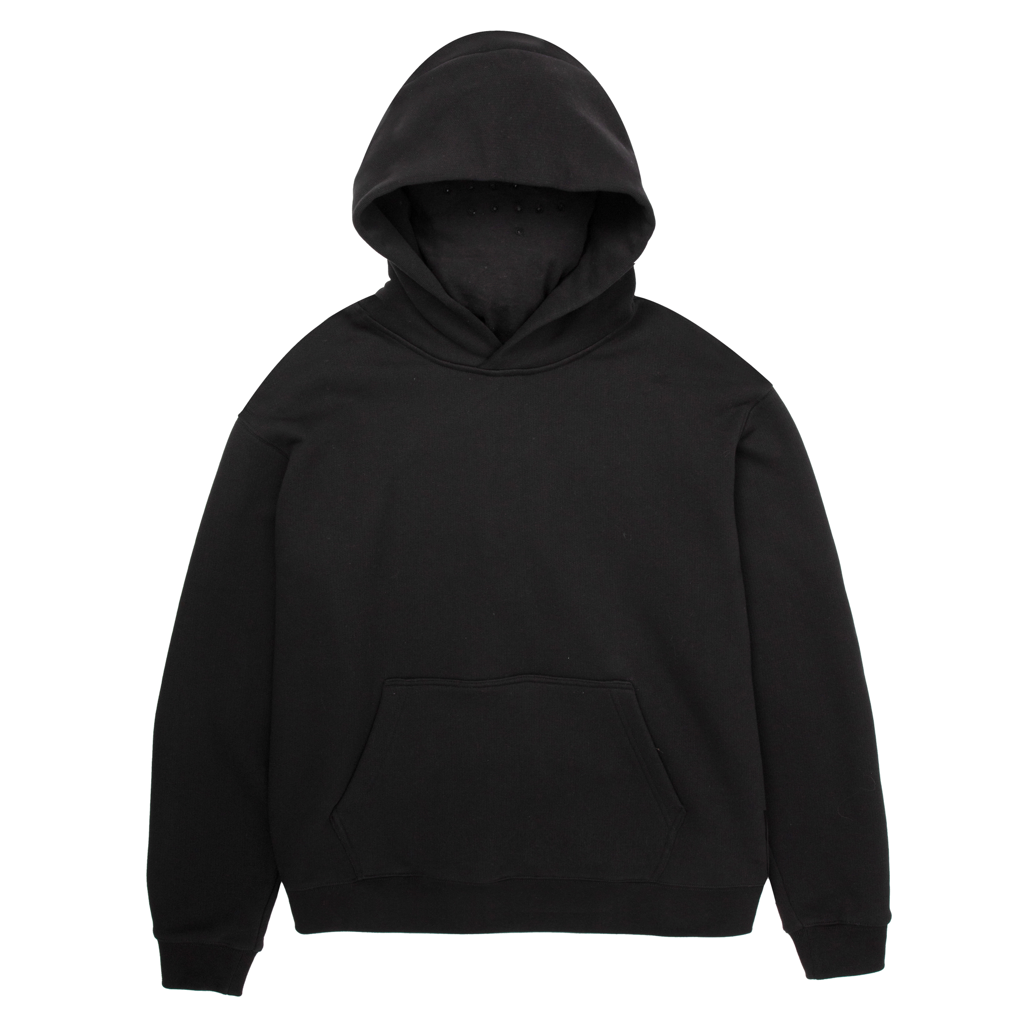 ESSENTIELブラックパーカー L ESSENTIALSHOODIE.BLACK.